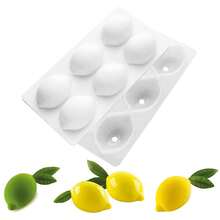 15 Cavity Lemons Silicone Chocolate Molds Lemon Mold For Chocolate Baking Mousse Cake - Multicolor - View 11