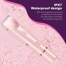 2-In-1 Waterproof Electric Shaver, 400mAh USB Rechargeable, Dual Blade Design For Painless Trimming Of Bikini, Face, Armpit And Leg Hair, IPX7 Waterproof, Ceramic Blade, Portable Multi-Functional Shaver For Men And Women, Ideal Gift For Back To School, Halloween And Christmas - Multicolor - View 9