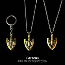 2025 Viral Hit - Bizarre Adventure - Stardust Crusaders - Golden Wind - Stone Ocean - Stands Awakening Golden Arrow Beetle Pendant Keychain - Holiday Gift - Collectible Gift - Birthday Gift - Present - Multicolor - View 1