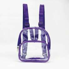 1 robuster, transparenter PVC Mehrzweck-Rucksack, Reise-/Wanderrucksack, Sport-/Freizeittasche, Perspektivrucksack, PVC-Rucksack mit verstellbarem Gurt, wasserdichte klare Umhängetasche, lässiger Stil für Outdoor-Sport und Reisekomfort