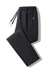 Quần nỉ thể thao ngoài trời thường ngày cho nam, Thu/Đông - màu đen - Xem 4