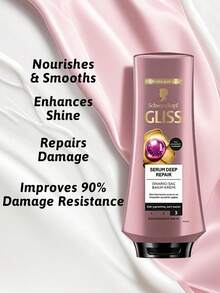 Schwarzkopf 修复损伤，恢复头发强度，减少分叉，增强光泽，改善干燥和卷曲的头发，提供深层调理，修复分叉，强化头发纤维，使头发更光滑有光泽，增强头发的自然光泽，适用于受损发质、干燥发质、卷曲发质、染色发质、热定型发质、日常护理、造型后、染色后护理