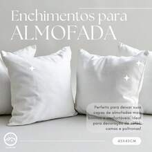 Almofadas Para Sofá Kit 4 Enchimentos 45cm x 45cm Decoração - Multicolorido - Visão 3