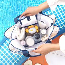 New Hawaii Tote Beach Bag, Large Capacity Fitness Swimwear Storage Bag, Portable Mesh Handbag