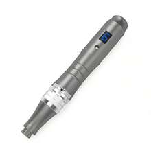 WanTogo Derma Pen M8W Wireless Skin Care Tool With 12pcs Cartridges Home Use Beauty Device For Women - Grey - View 5