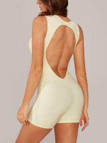 NcmRyu 1 buc salopetă modelatoare pentru femei, fără sudură, elastică, la modă, versatil, sexy, fără spate, control al abdomenului, ridicare, Slim Fit, yoga, alergare, fitness, dans, sporturi în aer liber, salopetă modelatoare