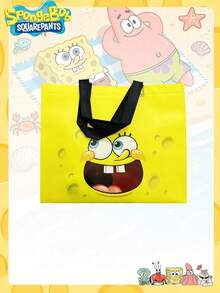 SpongeBob SquarePants 3/4/6/12 piezas Bolsas de regalo de papel con temática de Bob Esponja, personajes de dibujos animados de estrella de mar y cangrejo, ideal para decoración de fiestas, perfecto como obsequio de fiesta para amigos - Multicolor - Ver 10