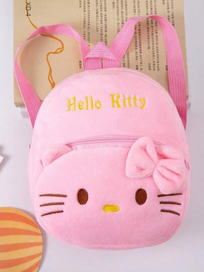 Sanrio 1 pezzo Zaino di grande capacità Hello Kitty, design carino rosa e bianco, lavabile, adatto per pendolarismo quotidiano, uso all'aperto, borsa cosmetica, regalo