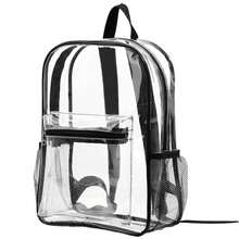 1 robuster, transparenter PVC Mehrzweck-Rucksack, Reise-/Wanderrucksack, Sport-/Freizeittasche, Perspektivrucksack, PVC-Rucksack mit verstellbarem Gurt, wasserdichte klare Umhängetasche, lässiger Stil für Outdoor-Sport und Reisekomfort