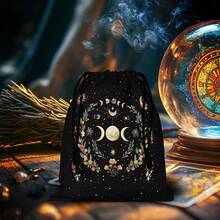 Enchanting Tree Of Life And Mystic Crystal Designs Tarots Tablecloth Flowers And Moon Phase Altar Cloth Board Game Fortune Vintage Astrology Oracle Card Pad Game Home Decor