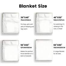 Cozy Pink And White Polka Dot Flannel Throw Blanket – Soft, Warm, Vintage-Inspired Geometric Design, Ideal For Couch Or Bed, Available In Multiple Sizes-280GSM - 彩色 - 查看 5