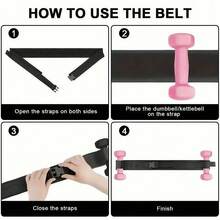 1pc Black Butt Lift Band, 10cm Wide Booty Resistance Band For Glute, Hip, Squat, Deadlift, Lunge Workout