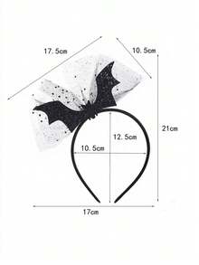 1pc Black Bat Headband, Funny Headpiece Suitable For Stage Performance