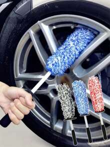 1Pc Wheel Hub Cleaning Brush, A Wheel Cleaning Tool For Car Washing, Featuring Scratch-Resistant Bristles, Easy Cleaning Of All Angles, A Comfortable And Durable Grip, Suitable For Detailed Cleaning In Car Washing And Maintenance, Cleaning Supplies - one-size - View 11