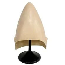 1 件外星人锥形头乳胶面具 - 裸色、光滑、尖头骷髅帽，适用于角色扮演、万圣节和派对道具、配饰 | 俏皮设计 | 耐用乳胶，万圣节服装配饰 - 彩色 - 查看 7