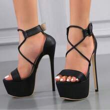 Cheerful Colors High Heel Sandals With A Comfortable Fit For Summer In Large Sizes