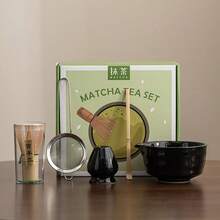 1 件/5 件抹茶碗陶瓷日式抹茶搅拌器套装、竹抹茶勺、抹茶刷，适用于茶道、返校套装、节日礼品套装、万圣节礼物 - 彩色 - 查看 12