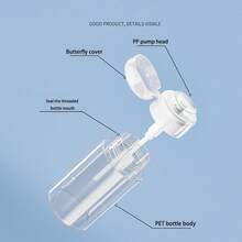 1 pieza Botella rociadora recargable blanca de 150ml, botella dispensadora portátil de viaje, estilo de bomba para envase cosmético, herramienta de maquillaje, botella para desmaquillante, champú