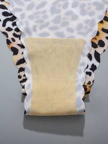 8pcs/Set Women's Seamless Leopard Print & Solid Color Wavy Trim Comfortable Smooth Fabric Triangle Panties - Multicolor - View 8