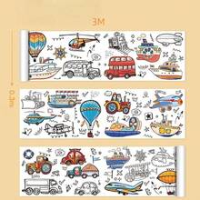 Rollo de pintura de graffiti, colorear, pintar, páginas para colorear, papel de dibujo grande, lienzo para colorear, libro de pintura