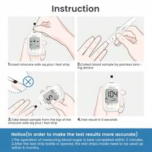 Sinocare (Without Monitor)AQ PRO I 100 Test Strips And 100 Lancets For Mg/DL & Mmol/L
