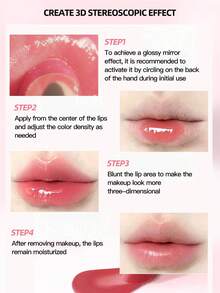 CHEERFLOR Son môi dạng thạch bóng, nhẹ và trong suốt, giữ màu, dưỡng ẩm, với chiết xuất thực vật, với axit hyaluronic & dầu hạt Kunioli & dầu hạt hoa hồ trắng, son bóng Diamond Lip Plumper, trang điểm hàng ngày, - CFR913 - Xem 8