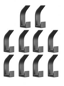 5/10 Stücke Badezimmer Wandhaken, ohne Bohren, Art Deco Stil, starker Klebstoff Tür Rückseite Haken, zum Aufhängen von Kleidung, Hüten, Taschen, Wanddekoration Haushaltsgegenstände, Heimorganisation