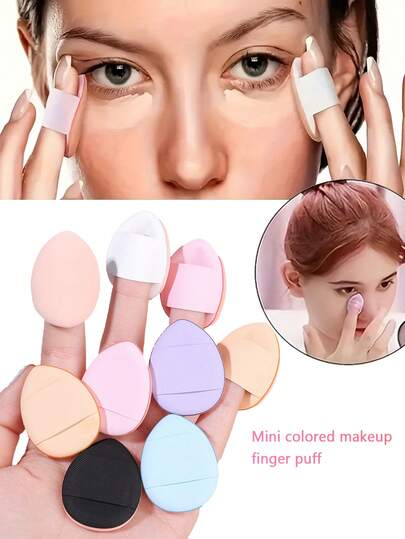 6/3 peças mini esponjas de maquiagem coloridas, formato de pera/gota d'água, sem fragrância, ferramentas aplicadoras de maquiagem para BB Cream, corretivo e base em pó, maquiagem, barato, decoração de quarto, penteadeira, viagem, quarto, acessórios de maquiagem, esponja, misturador de maquiagem, esponja de pó, esponja de maquiagem