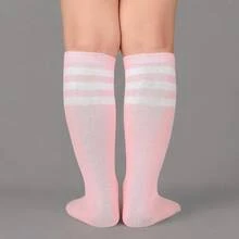 Calcetines de fútbol para niños y niñas - Morado - Ver 6