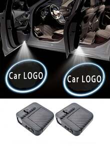 2个超亮LED车门投影灯 - 无线迎宾灯带迎宾踏板照明 - 免钻孔设计，安装简便（无需电池） - 通用型鬼影灯，适用于大多数轿车/SUV - 耐用ABS外壳 - 即插即用，可替换原厂灯 - 酷炫汽车配件，男士礼物 - 彩色 - 查看 17