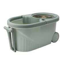 Spin Mop Complete System - Bucket With Wringer & 2 Extra Microfiber Mops (Ideal For Floor Cleaning) - 綠色 - 查看 2