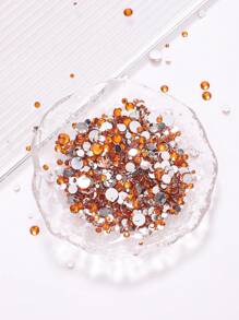 2MM-6MM, 5 Sizes Mix, 2000pcs/Pack, Non-HotFix, Multi Colors, Glue On Round Flatback Crystal Rhinestones Gems Jewelry Beads DIY Diamond Design Accessories Glitter Decal Decorations For Phone Cover,Clothes,Bag,Shoes, Handicraft Products.