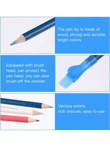 白色记号笔，适用于标记、铅笔、缝纫、编织用品；缝纫用品；缝纫工具；缝纫标记工具 - 彩色 - 查看 7