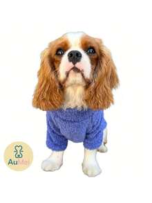 Dog Clothes Male Female Small Winter Spring For Pets Cat - Màu xanh lam - Xem 3