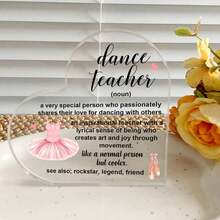 Centros de mesa, regalos únicos para maestros - Decoración de escritorio para maestros de danza, decoración de oficina para mujeres, decoración de habitación linda, decoración del hogar estética, regalos únicos para el cumpleaños de mujeres, regalos para maestros