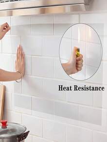 1 Roll (40*200cm) Thick Transparent Wall Protective Film, Waterproof, Mildew-Proof, Anti-Fouling, Suitable For Living Room, Bedroom, Kitchen, Dining Table Surfaces, Self-Adhesive, Removable, Cuttable - A - View 7