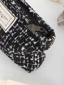 1 PC Black And White Contrast Small Fresh And Cute Travel All-Match Make Up Bag, Fashionable And Casual Large Capacity Portable Zipper Makeup Bags, Travel And Vacation Essentials Cosmetic Bags For Sanitary Napkins, Pouch Pads, Wired Earphones, Earpods, Headphones, Charger, Lipsticks, Cosmetics, Perfume, Skin Care And Beauty Products, Home Decor, School Girls, Keys, Holiday Gifts, Makeup Bag, Bag, Make Up Pouch, Travel Essentials, Makeup Bag, Cosmetic Bag, Large Capacity, Large Makeup Bag,Christmas Gifts,Pouch,Travel,Gifts For Women Travel Essential,Pouch,Clutch / Small Handbag, Makeup Organizer,Makeup Organize,Pouch,Brush Holder,Mini Pouch,Large Capacity Pouch