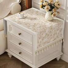 American Luxury Bedroom Bedside Cabinet Tablecloth, Washing Machine Cover, Refrigerator Top Dust Cover, Microwave Oven Cover - Beige - View 1