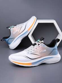 2025 透气网眼男士休闲鞋，新款时尚减震跑步鞋，适合所有季节情人节创意 - 彩色 - 查看 9