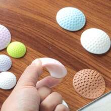 5PCS Anti-Collision Pad Behind The Door Handle, Silicone Cover For Toilet Seat And Window, Protective Sticker For Silent Refrigerator At Home - Color Mixing - View 6