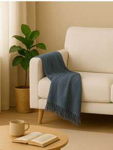 Giant Luxury Sofa Blanket 120x210 Protective Sofa Cover Type - 淺藍色 - 查看 4