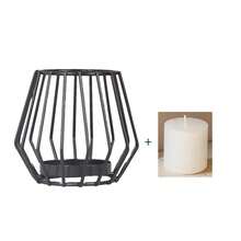 1/2/3件套几何造型锻铁金属烛台，适用于户外庭院装饰、办公桌装饰、营造室内氛围、婚礼、家庭聚会、派对、求婚和餐桌装饰、浪漫烛光晚餐装饰、四季皆宜的礼物、生日、毕业典礼、婚礼餐桌装饰、生日庆祝装饰、婚礼装饰、母亲节礼物、复活节装饰、绿色、餐桌装饰 - 黑色 - 查看 21