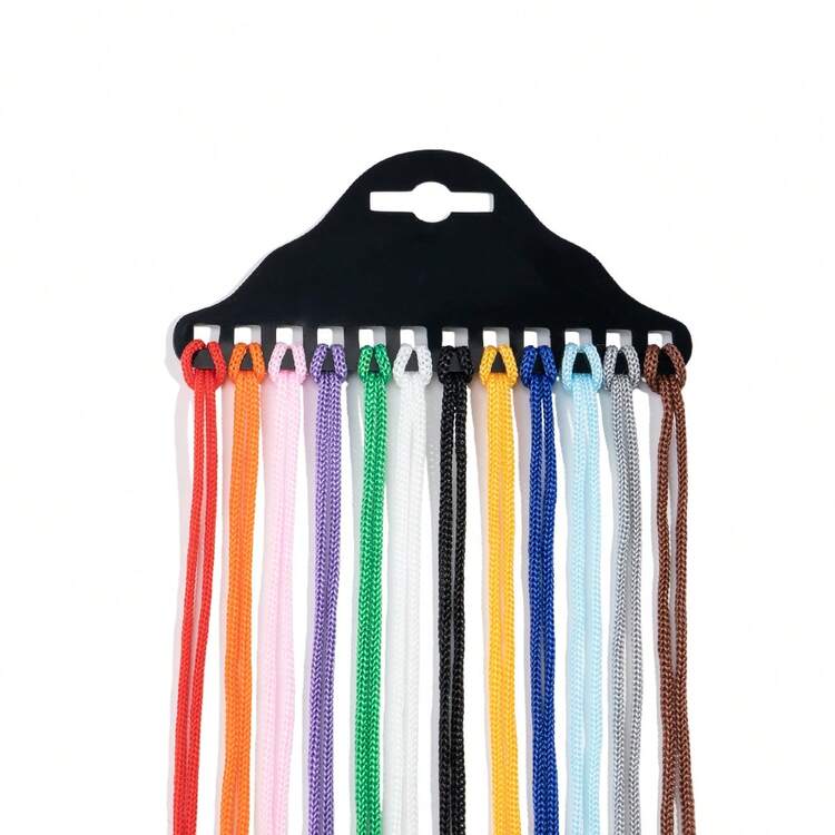Set de 12 cordones de nailon multicolor y negro para gafas, soporte de moda para gafas, correa para el cuello para anteojos - Multicolor - Ver 5