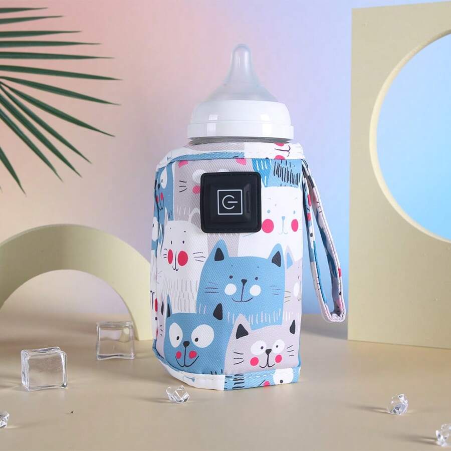 USB 奶水加热器、婴儿车旅行保温袋、奶瓶加热器、便携式奶瓶加热器、圣诞节、万圣节 - 彩色 - 查看 1