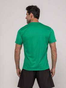 FITNATION Men's Fitness Gym T-Shirt In DRYFIT Fabric That Dries Sweat Quickly - 綠色 - 查看 3