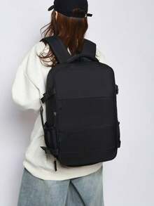 Customizable Personal Name Handheld Luggage 40x20x25 Aviation Travel Backpack Small Airplane Suitcase Unisex, Fashionable Embroidery Craft, 14-Inch Laptop Backpack For School, Hiking, Work, Suitable For Office, Outdoor, Travel, College, Elementary, Middle, High School, Work, Business, Commuting, Sports Venue, Sports - Multicolor - View 15