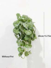 40-70cm Artificial Hanging Ivy Vine, Silk Fern Leaf, Tropical Clematis Flower, Suitable For Home, Garden, Wedding Decor, 1pc, Pot Not Included