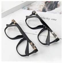 1pc, Elegant Oversized Square Frame Clear Lens Glasses - Stylish Minimalist Fashion Eyewear For Computer Use -  Design For Women And Men With Clear Vision, Photo Prop Accessories - 黑色 - 查看 6