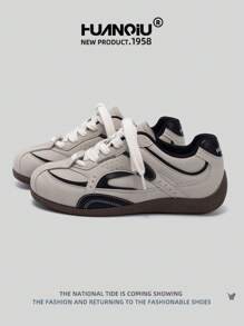 HUANQIU 2025 New Men's Shoes Men's Skateboard Shoes A Pair Of Fashionable Casual Breathable And High-Rise Home Office Outdoor Sports Shoes Multifunctional Lightweight And Comfortable Dexun Shoes Racing Shoes Casual Shoes Casual Shoes Running Shoes Gray Four-Season Shoes