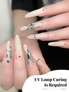 9pcs/Set 15ml Nail Gel Liner Pens, 3D Effect Gel Nail Polish, Fine Brush, DIY Nail Salon Design At Home, Gift For Girls Nails - Multicolor - View 11